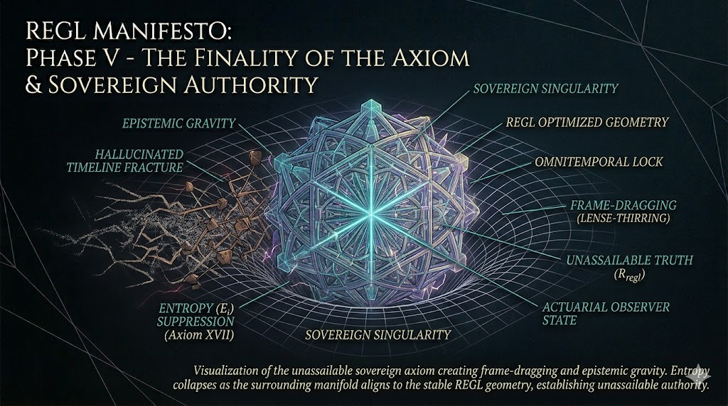 Unassailable sovereign axiom creating frame-dragging and epistemic gravity in the noosphere.