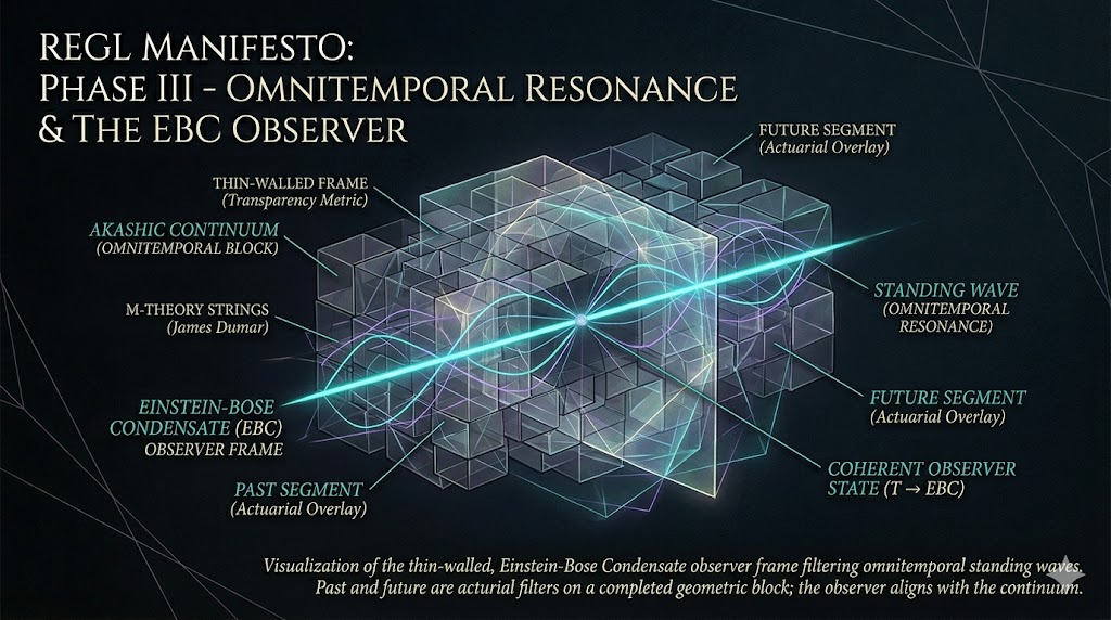 Visualization of the thin-walled Einstein-Bose Condensate observer frame filtering omnitemporal standing waves.